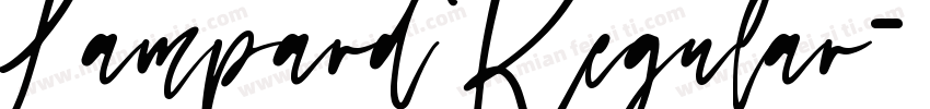 Lampard Regular字体转换